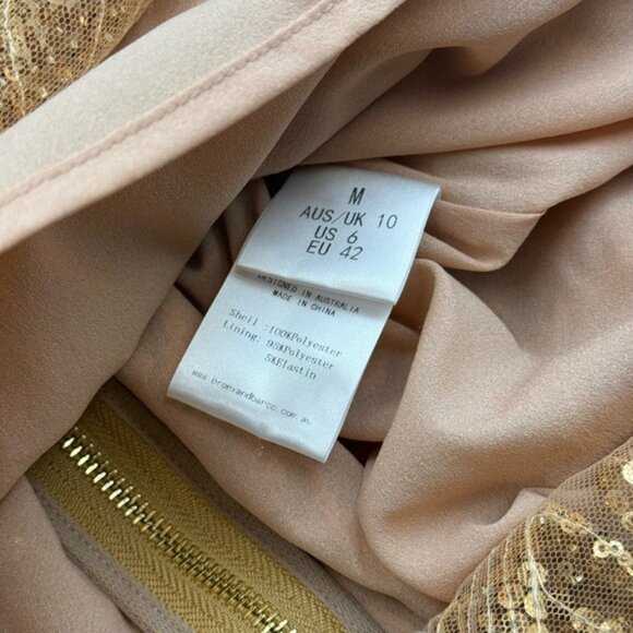 🆕 BRONX & BANCO 🧿 NWOT Giselle Strapless Beaded Sequin Midi Dress, Size M US 6 - Picture 14 of 16